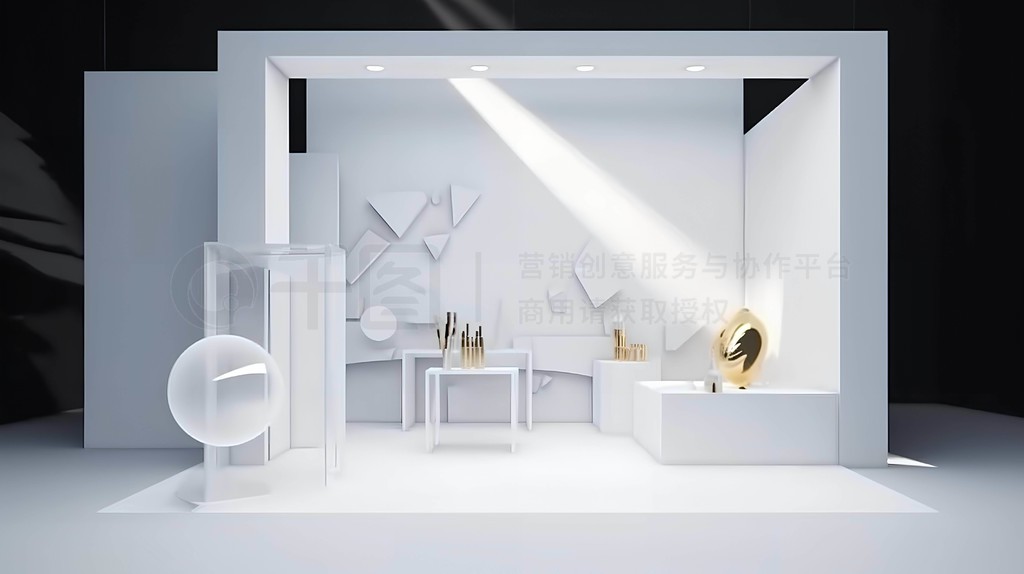 驾驭光影，构筑虚拟空间的品牌华章——3D渲染模拟618展台创意图解读